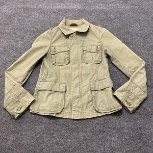 Adam Et Rope Full Zip Field Jacket Military Womens Size 36 Made in Japan